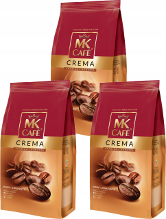 Zrnková káva - Kávové zrná MK Cafe Crema 1kgx3ks