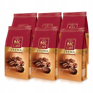 Zrnková káva -  Sada kávových zŕn MK Cafe Crema 6x1 kg