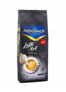 Zrnková káva -  Kávové zrná MOVENPICK LATTE ART 1 kg
