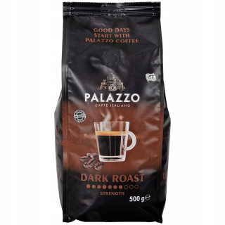 Zrnková káva - Káva zrna palazzo tmavo tmavá pečená 500g