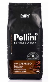 Zrnková káva -  Káva Beans Pellini N9 Cremoso espresso 1kg