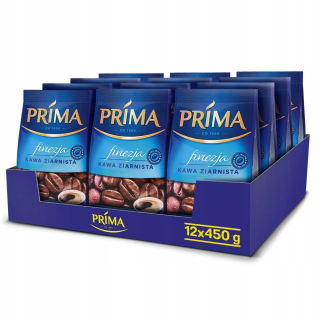 Zrnková káva -  Káva Beans Prima Finezja 450g x 12