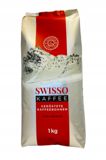 Zrnková káva -  Káva Beans Swisso Kaffee 1x 1kg 100% Arabica