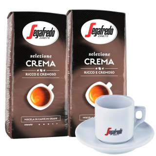 Zrnková káva -  Káva Beans Segafredo Crema 2x500G + Káva