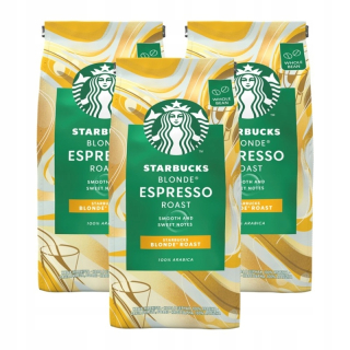 Zrnková káva -  Starbucks Beans Blondínka Espresso 3X200G