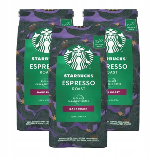 Zrnková káva -  Káva Granner Starbucks Espresso Dark 3x200g