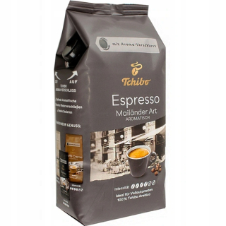 Zrnková káva - Kávové zrná Tchibo Espresso Mailander Art 1kg