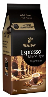 Zrnková káva -  Tchibo Espresso Milano Štýly 1kg Obilie
