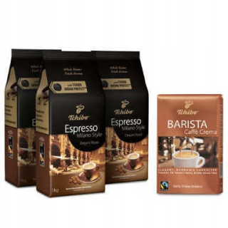 Zrnková káva -  Kávové zrná Tchibo Espresso Milano Style 3x1 kg