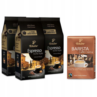 Zrnková káva -  Tchibo Espresso Sicilia štýl 3x1kg Káva