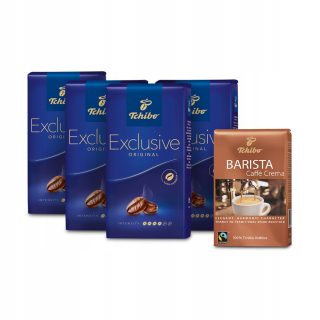 Zrnková káva -  Tchibo Exclusive 4KG Beans + 0.5 kg kávy