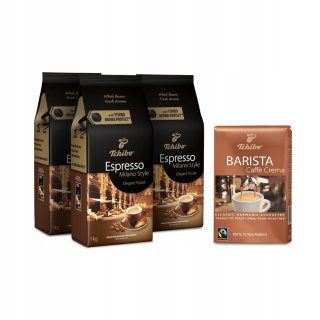 Zrnková káva -  Tchibo Milano 3kg Káva Beans + 0.5 kg Káva