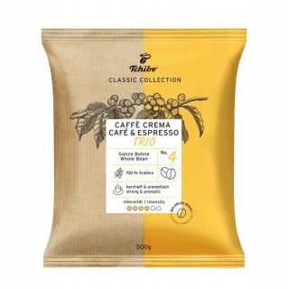 Zrnková káva - Kaviareň Tchibo Trio Crema Espresso Café 500 zrniek