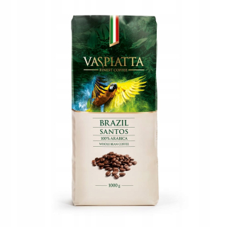 Zrnková káva -  Káva Beans Vasspiatta Brasil 100% Arabica 1kg