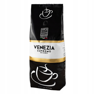 Zrnková káva -  Kávové zrná Venezia Supremo 100% Arabica 1kg