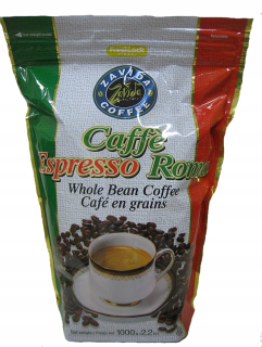 Zrnková káva - Káva Beans Zavida Espresso Roma 1 kg. Rustikálny