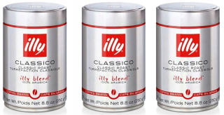 Zrnková káva -  Grainy Coffee Illy Classico 100% Arabica 3 x 250g