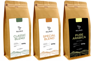 Zrnková káva -  Káva Beans Kraft NUNO 3X1000G Čerstvom 72h