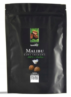 Zrnková káva - Aromatizovaná kávová zrna Malibu Cafe Tommy 250g