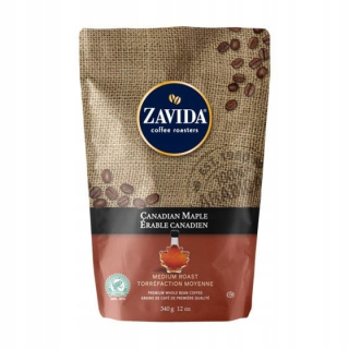 Zrnková káva -  Kávové zrná, ochutený javorový sirup 340g ZAVIDA