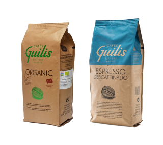 Zrnková káva -  Káva zborová súprava 2kg decaffeino + organické bio
