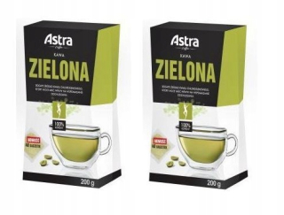 Zelená káva - Zelená káva Astra vo vrecúškach 40x5g 200g x 2 ks