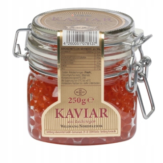 Keta kaviár 250g. Lemberg, sklo