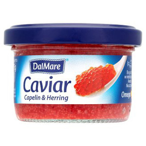 Červený kaviár s ikonami a sleďal 75g