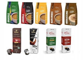 Kávové kapsule - Kawy Tchibo a taliansky kávový systém Cafissimo 100