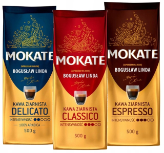 Zrnková káva -  Mokate Grainy Coffee 3 x 0,5 kg Rôzne! Propagácia