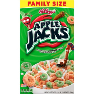 Kellogg's Apple Jacks Vločky z USA 550G WYS.Z EN
