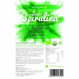 Kenay Spirulina certifikovaná organická 200g