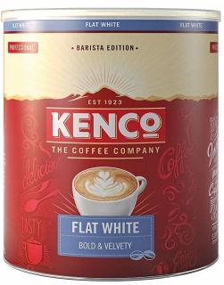 Instantná káva - Kenco Flat White Instant Coffee Can 1KG UK