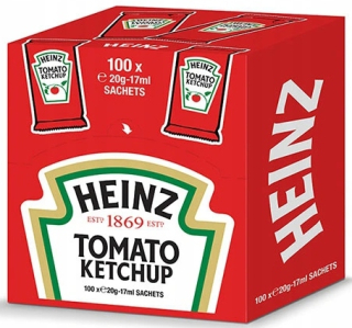 Kečup Heinz 100 vrecúška po 17 ml jednorazových
