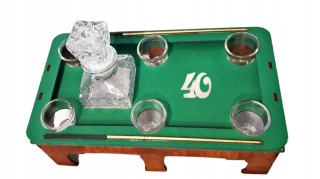 Glass Stand Biliard darček k narodeninám 50 60 70