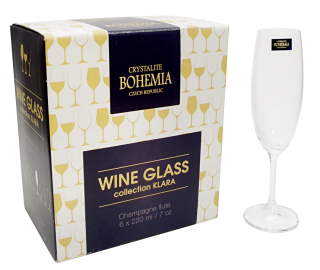 Poháre na šampanské od českej značky Bohemia Crystal