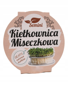 Sklenený Bowlracberry Sprout so sito + semenami