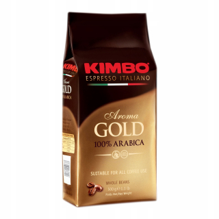 Zrnková káva - Kimbo Aroma Gold 100% Arabica 500g Káva Granulár