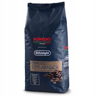 Zrnková káva - Kimbo Delonghi 100% Arabica 1 kg Grainy 08/2022