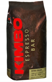 Zrnková káva -  Kimbo Espresso Bean Coffee Bar Extra Crema 1kg