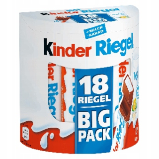Čokoládové tyčinky Kinder Riegel 18 kusov