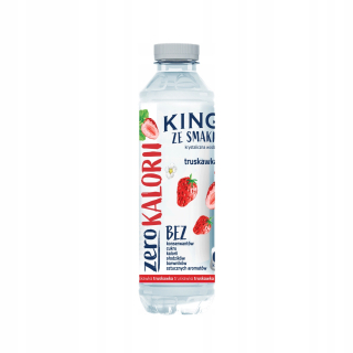 Kinga s chuťovým nápojom vody jahoda 24x 555 ml