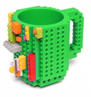 Hrnček darčekové bloky Lego bloky green +