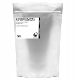 Bezvodý kofeín 1kg prášok 100% čistý