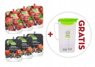 Ovocie kompresy mix 340g x 6 ks = 12L purena