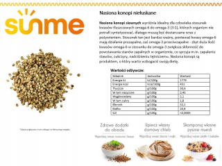 Konopie Konopi Seeds Niełkane 5 kg