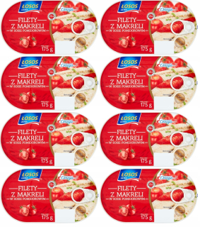 Rybí konzervy z makrely v omáčke 175gx8ks