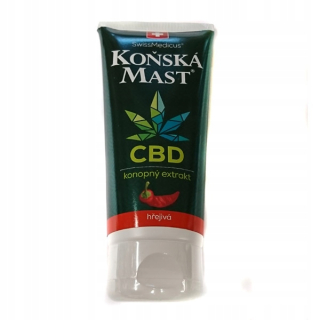 CBD - Jazda masť otepľovanie s poľovníckou CBD extraktu