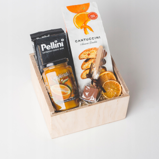 Darčekový kôš Cantuccini & Chockostic