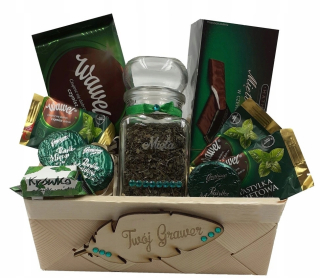 Darčekový kôš Mint Mint darček + rytec